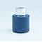  Parfumflesje Cylinder Marineblauw met zilveren schroefdop - 50ml