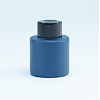 Parfumflesje Cylinder Marineblauw met zwarte schroefdop - 50ml