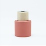 Parfumflesje Cylinder Terracotta met houten schroefdop - 50ml