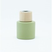 Parfumflesje Cylinder Zijdegroen met houten schroefdop - 50ml