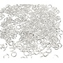 Jump rings, silver-plated (400st)