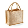 Shimmer Jute Mini Gift Bag Gold