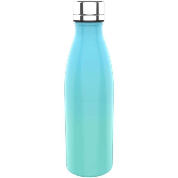 Lunchbuddies | Waterfles RVS Rainbow - Green/Blue