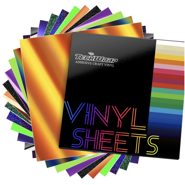 TeckwrapCraft | Halloween Adhesive Vinyl Sheets Pack (12 PCS)
