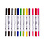 LOKLIK Dual Tip Brush Pens 12 Colors