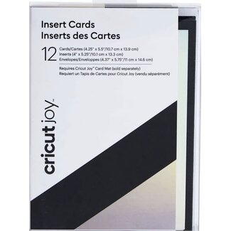 Cricut | Insert Cards Black/Silver Holographic
