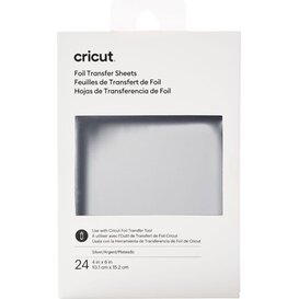 Cricut Foil Transfer Sheets Silver / 10x15cm (24st)