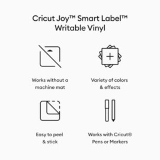 Cricut | Joy Smart Label Writable Permanent SILVER (4sheets)