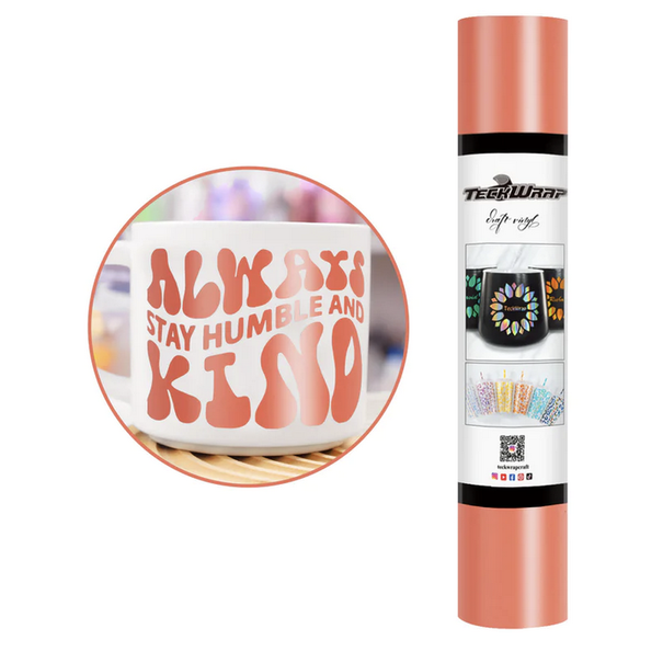 TeckwrapCraft | TeckwrapCraft Matte Adhesive Craft Vinyl - Salmon