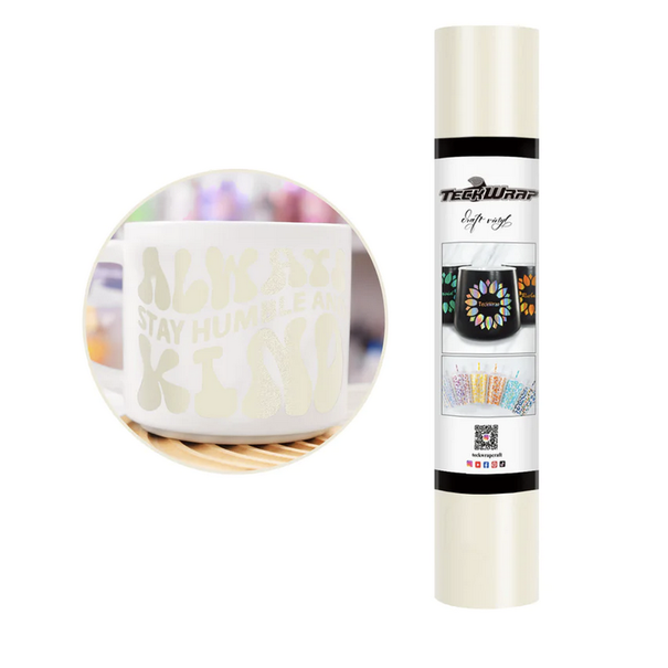 TeckwrapCraft | TeckwrapCraft Matte Adhesive Craft Vinyl - Ivory White