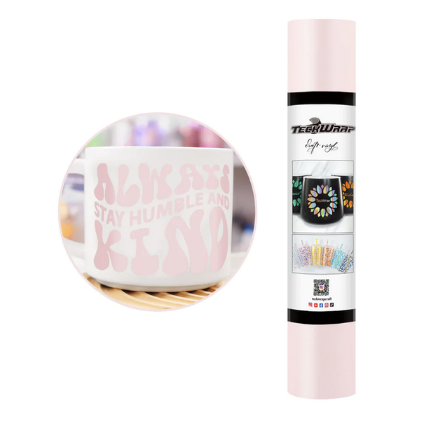 TeckwrapCraft | TeckwrapCraft Matte Adhesive Craft Vinyl - Light Pink