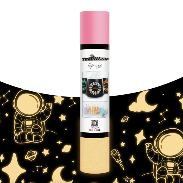 TeckwrapCraft | Glow In The Dark vinyl 1,5m / Pink TeckwrapCraft