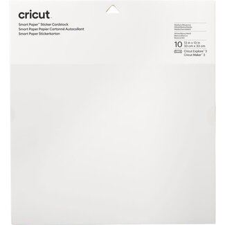 Cricut | Cricut Smart Sticker Cardstock 33x33cm White (10st)