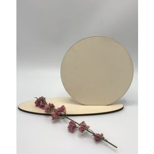 Ronde kaart, met ovalen staander