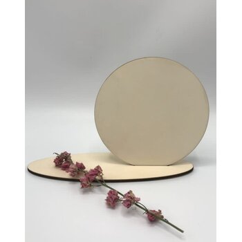 Feeërieke | Ronde kaart, met ovalen staander