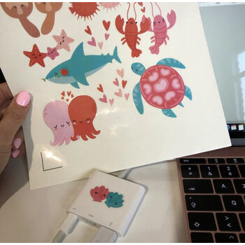 Voordeelpakket Wit GLOSSY Stickervel Inkjet - 10xA4