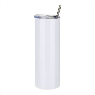 Sublimatie Thermo-Tumbler Maxi with Straw WHITE
