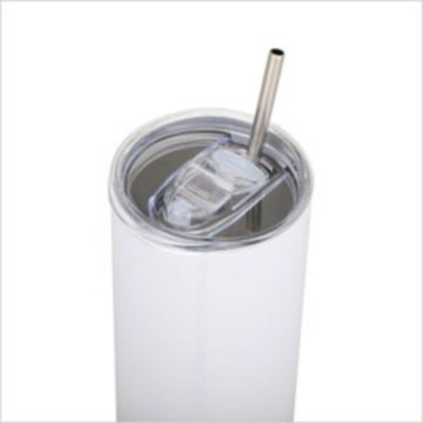 Subli-Print | Sublimatie Thermo-Tumbler Maxi with Straw WHITE