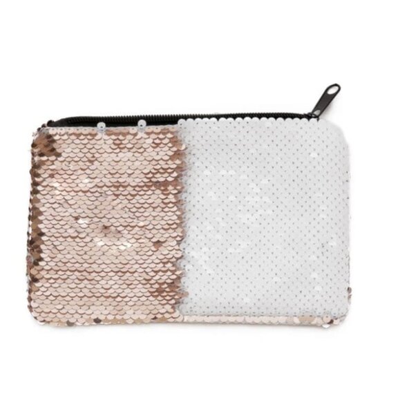 Sequin make-up tasje sublimatie- Champagne dubbel