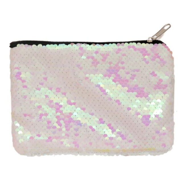 Sequin make-up tasje sublimatie- Pink enkel