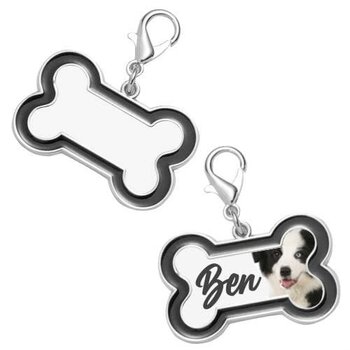 Subli-Print | Sublimatie - Name Tag Bone (5 stuks)