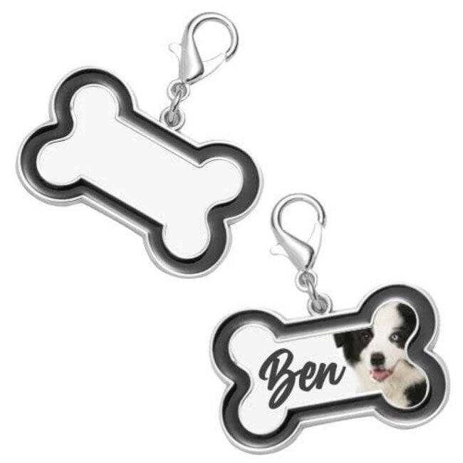 Sublimatie - Name Tag Bone (5 stuks)