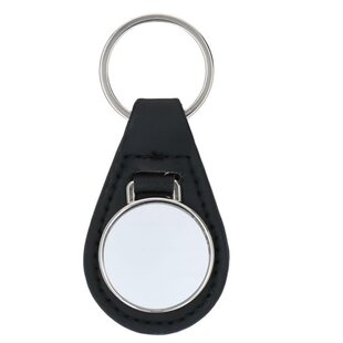 Sublimatie Sleutelhanger Leder Ovaal - 66 x 40 mm