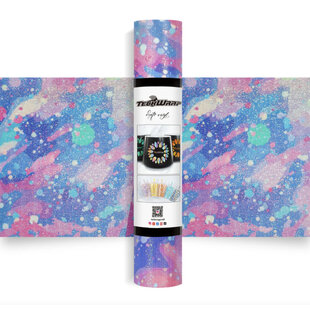 Glitter Brush Adhesive Vinyl - Watercolor Spots (1,5m) TeckwrapCraft