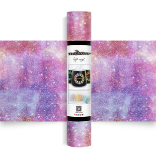 Glitter Brush Adhesive Vinyl - Nebula Purple TeckwrapCraft (1,5m)