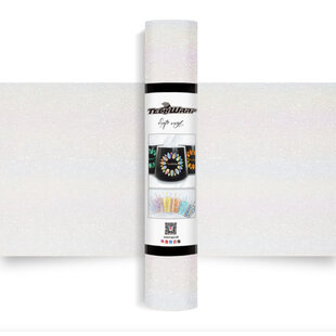 Glitter Brush Adhesive Vinyl - Nebula White TeckwrapCraft  (1,5m)