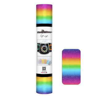 TeckwrapCraft | Rainbow Stripes Adhesive Craft Vinyl - Rainbow 1,5m TeckwrapCraft