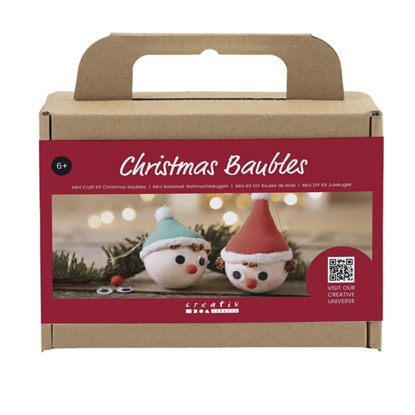 Creativ Company | Mini Set Kerstballen - Rode en Groene Kabouters