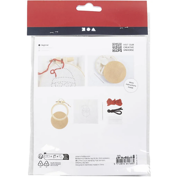 Creativ Company | Mini Set Borduren - Kerstman