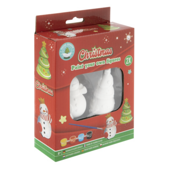 Grafix | XMAS - Verf je eigen figuren (Sneeuwpop en Kerstboom)