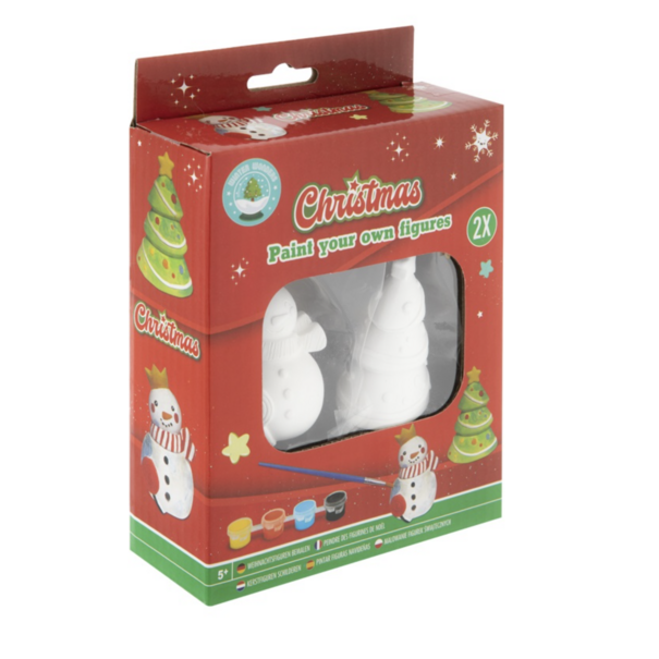 Grafix | XMAS - Verf je eigen figuren (Sneeuwpop en Kerstboom)