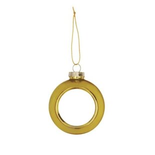 Sublimatie Kerstbal - Goud Plastic Ø80 mm