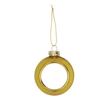 Sublimatie Kerstbal - Goud Plastic Ø80 mm