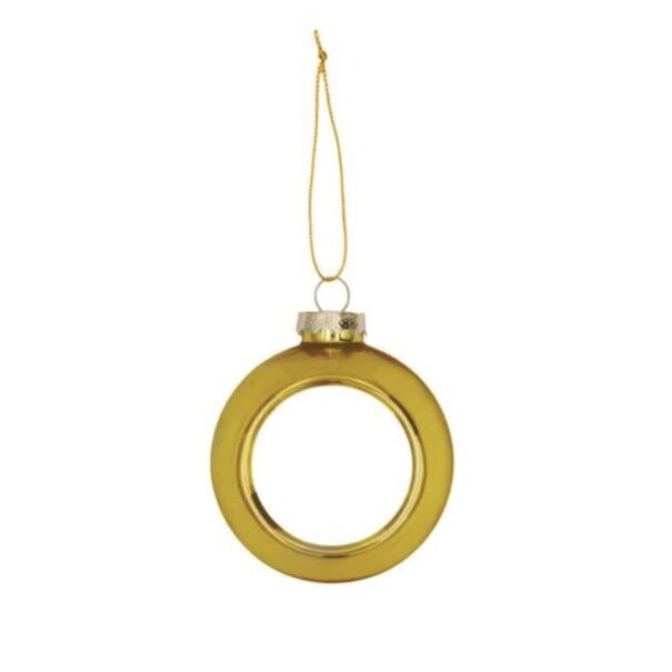 Sublimatie Kerstbal - Goud Plastic Ø80 mm