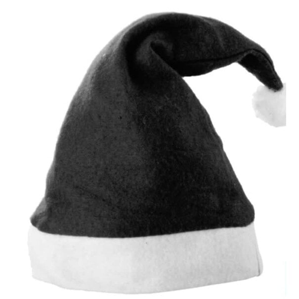 L-merch Kerstmuts - zwart