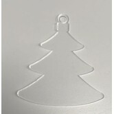 Plexiglas transparant Kerstboom