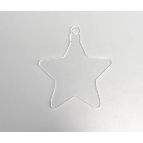 Plexiglas transparant Kerstster