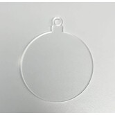 Plexiglas transparant Kerstbal