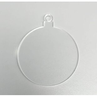 Plexiglas transparant Kerstbal