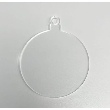 Plexiglas transparant Kerstbal