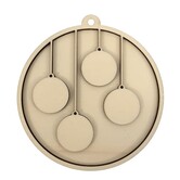 3D family of 4 ornament