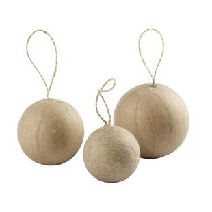 Ornamenten set met 3 maten, van elk 2 stuks