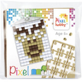 Pixel Sleutelhanger - Lachend Rendier