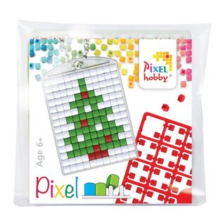 Pixel sleutelhanger - Kerstboom