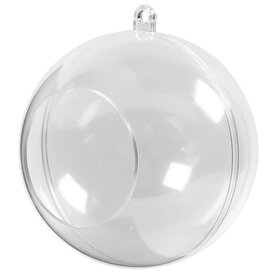 Deco Bal Met Opening, 8 cm (set van 5stuks)