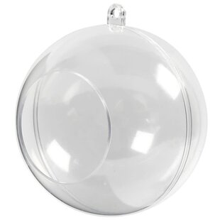 Deco Bal Met Opening, 8 cm (set van 5stuks)